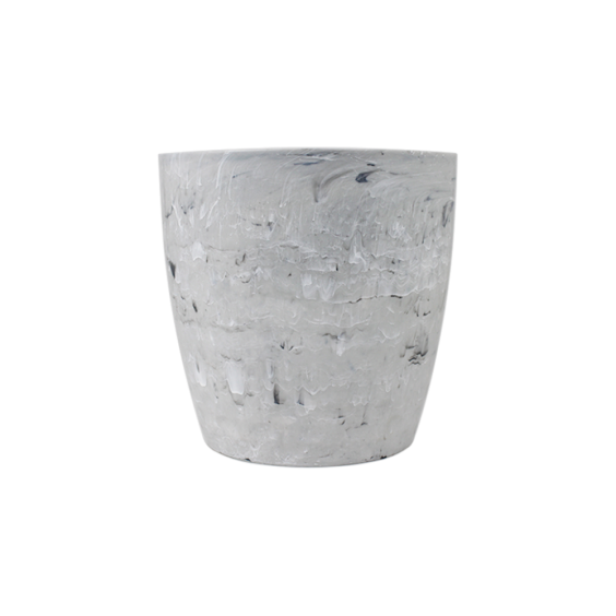 Cachepô Diamond Nº4 -  Branco Carrara - 2,35 litros