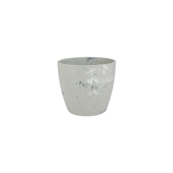 Cachepô Diamond Nº1 - Branco Carrara - 700 ml