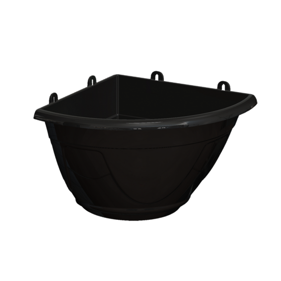 Corner Vase - Black - 2.2 liters
