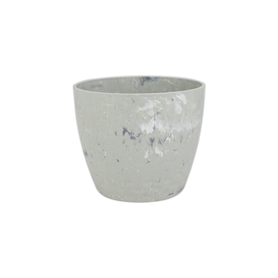 Cachepô Diamond Nº3 - Branco Carrara - 1,9 litros